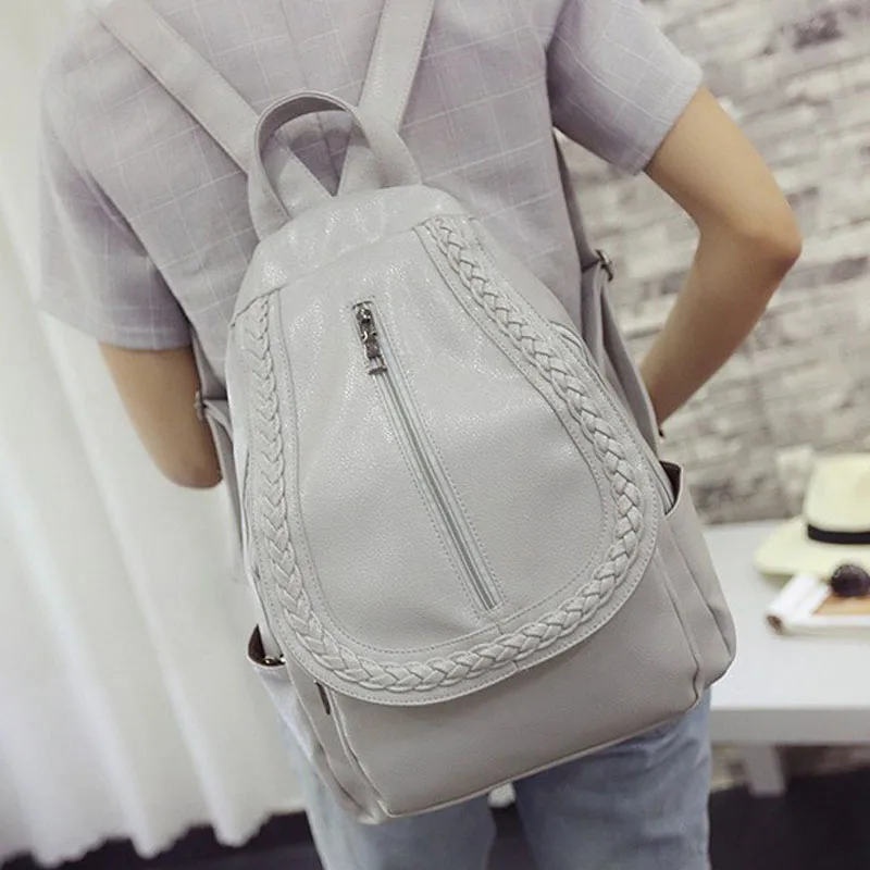 Новые модные высококачественные моющиеся кожаные женские рюкзаки повседневные