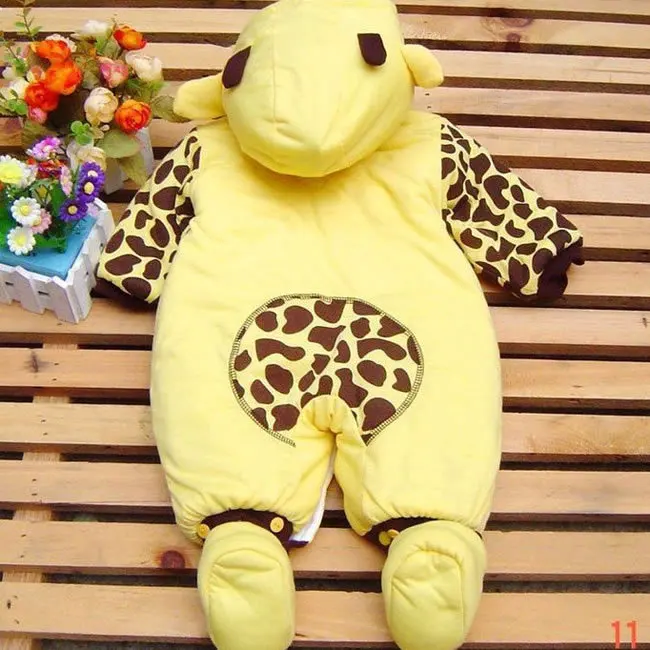 Зимний комбинезон для маленьких мальчиков и девочек одежда младенцев милые