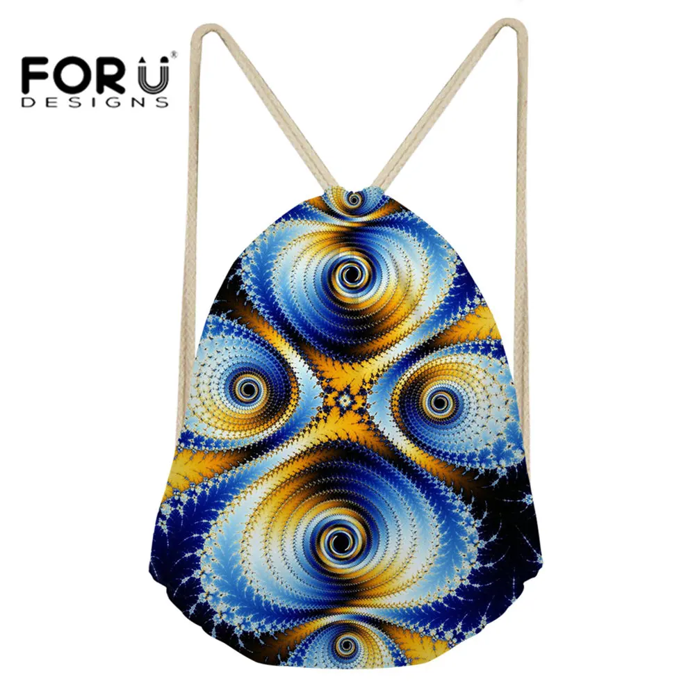 FORUDESIGNS/маленькая спортивная сумка-мешок на шнурке для женщин, фитнес и тренировка, Йога, девочки, рюкзак для танцев, сумка, пляжный рюкзак, сумка