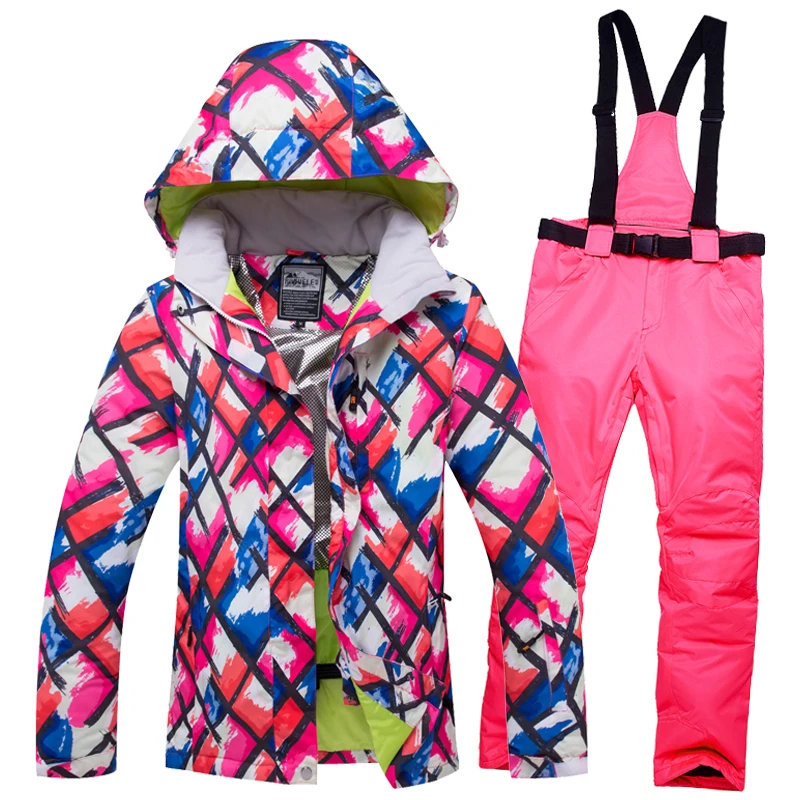 

Ski Suit Women Brands 2019 New High Quality Snow Snowboard Jackets Pants Warm Waterproof Windproof Winter Set Jacket Momen Ski