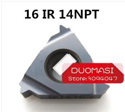 16IR 14 NPT твердосплавные резьбовые вставки внутренняя Резьбовая вставка