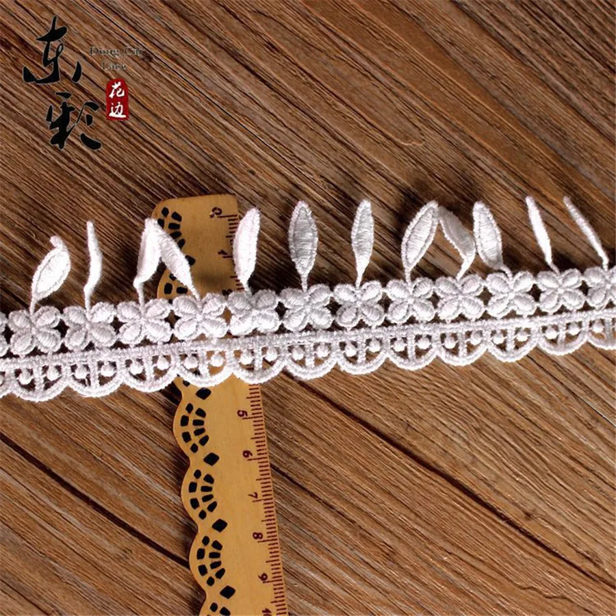 Кружевная лента с вышивкой 15 ярдов * 4 2 см | Дом и сад