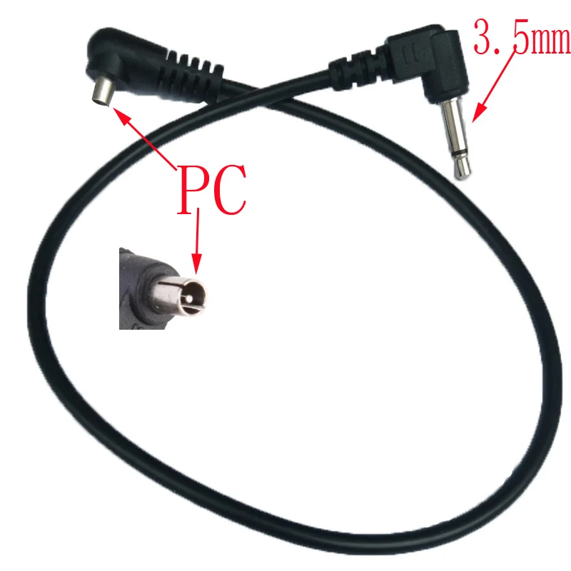 При заказе 1-10 штук PC-2.5mm PC-3.5mm PC-PC iphone зарядное устройство переменного тока PC кабели синхронизации разъем для вспышки спусковой механизм для камеры 30 см