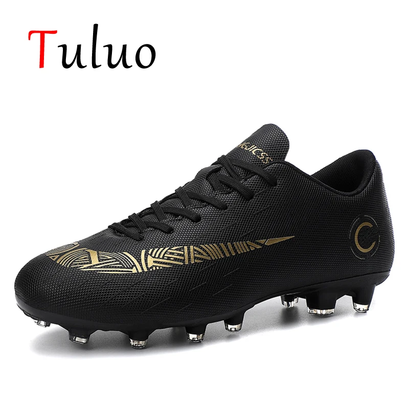Мужские и женские футбольные бутсы TULUO Дышащие Chuteira Futebol Turf Futsal мужские кроссовки