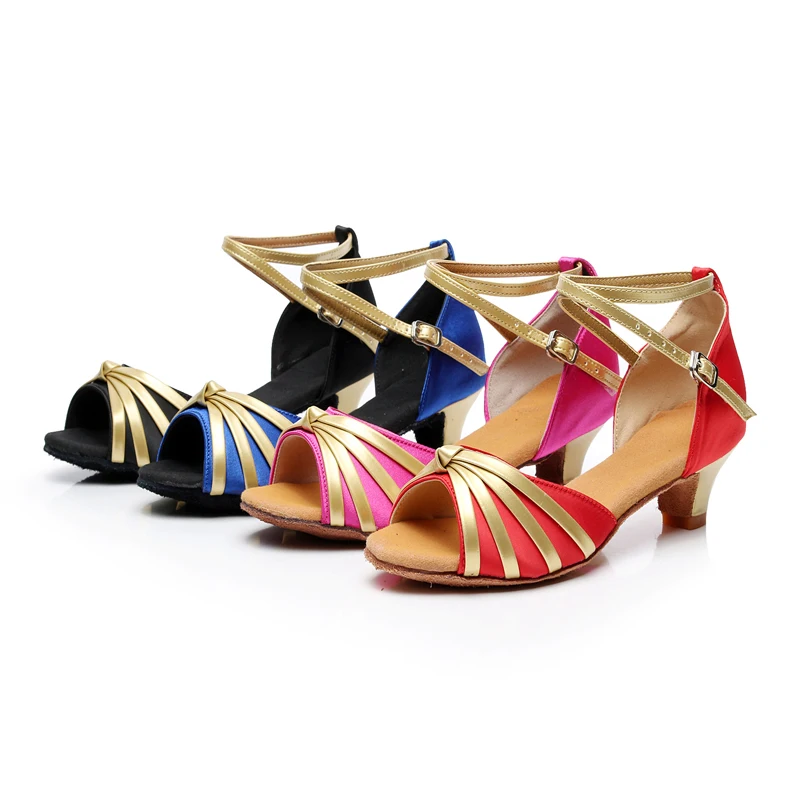 Туфли для латиноамериканских танцев обувь на низком каблуке бальных сальса