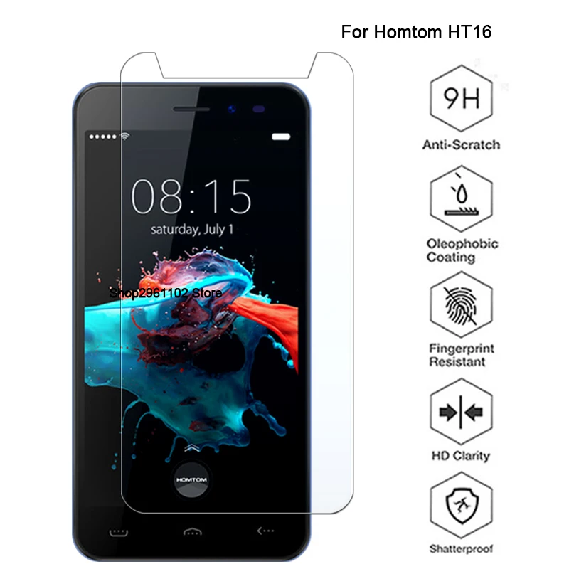 Закаленное стекло 9H 2.5D для Homtom HT16 Премиум Защитная пленка мобильный телефон