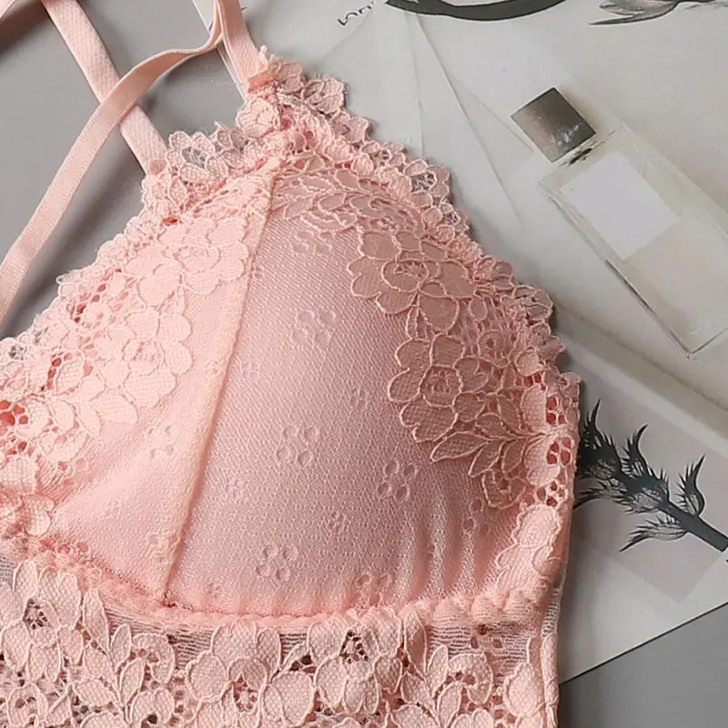 Женское кружевное нижнее белье Braletta сексуальное без спинки с v образным вырезом