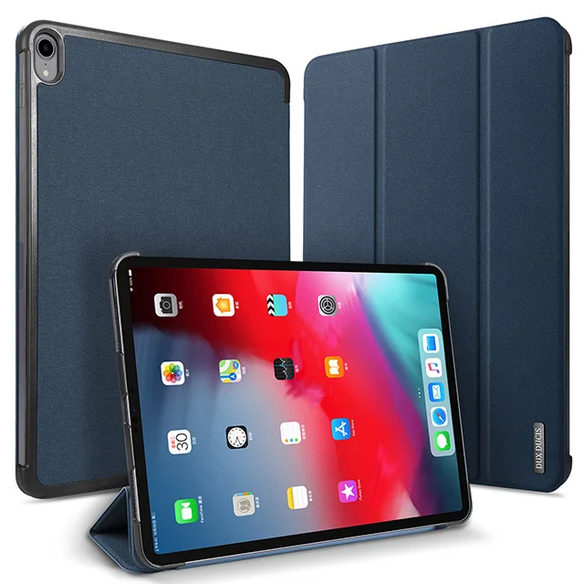 Синий DUX DUCIS из искусственной кожи чехол для ipad Pro 11 Магнитная подставка умный чехол для ipad Pro 11 дюймов A80 защитный стол Funda - Цвет: Синий