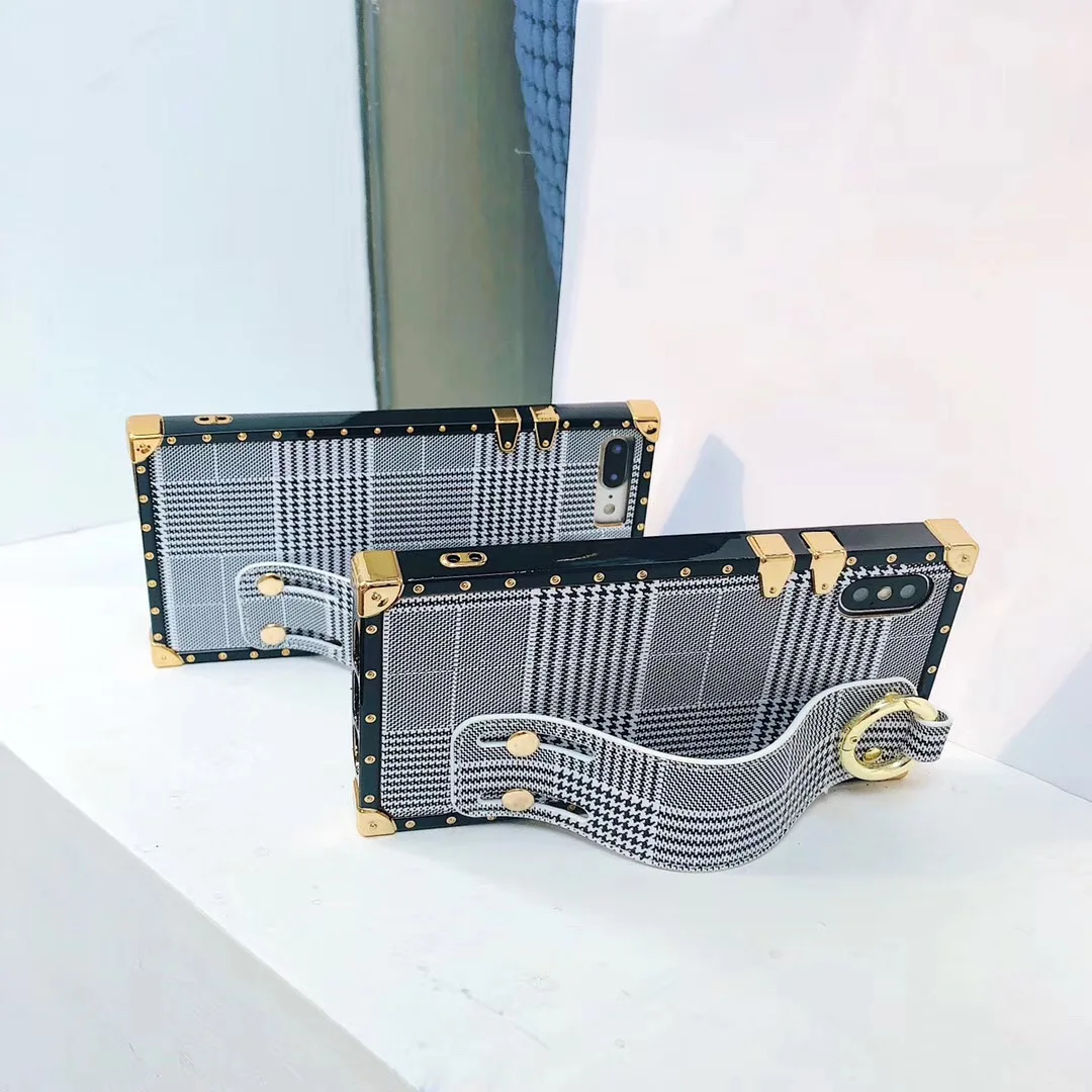Модный простой чехол &quotгусиная лапка&quot для iPhone Xs Max Xr X 7 8plus 6 6splus задняя крышка
