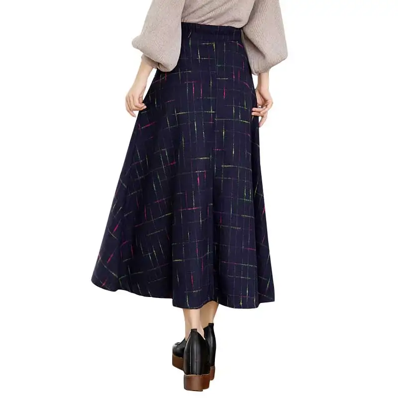 HEE GRAND/женские юбки Осенние 2018 элегантные клетчатые модные а силуэт Saias