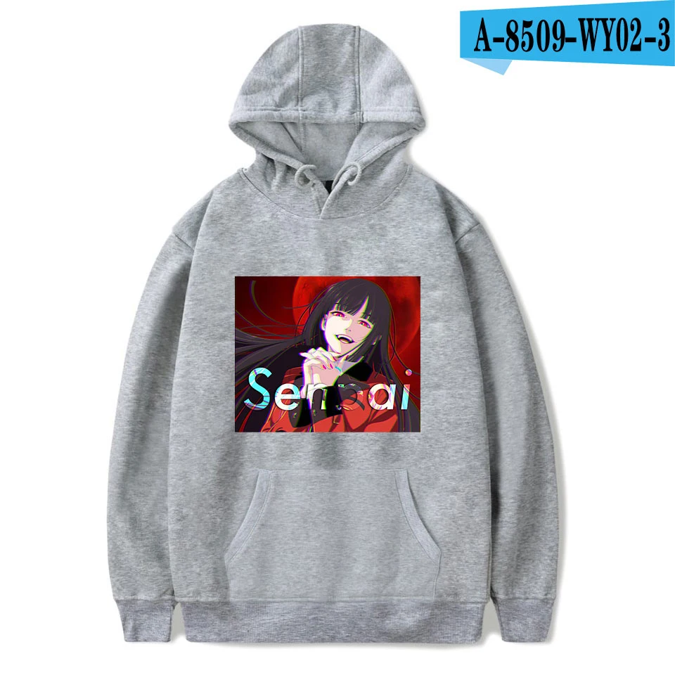Senpai 2D толстовки женские/мужские модные с длинным рукавом толстовки с капюшоном горячая распродажа Повседневная трендовая уличная поп одежда размера плюс - Цвет: Black
