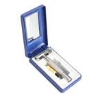 Классическая мужская Безопасная бритва с двойными лезвиями, инструмент для бритья волос в подарок