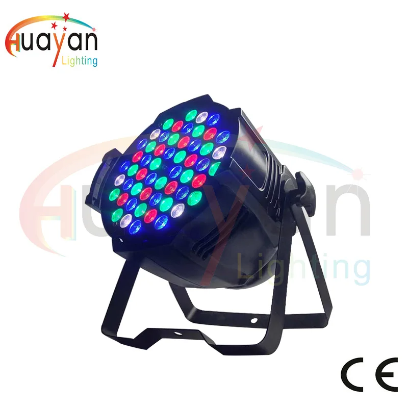 Недорогой Светодиодный прожектор 54*3W RGBW Par64 сценический DJ DMX512 для помещений и