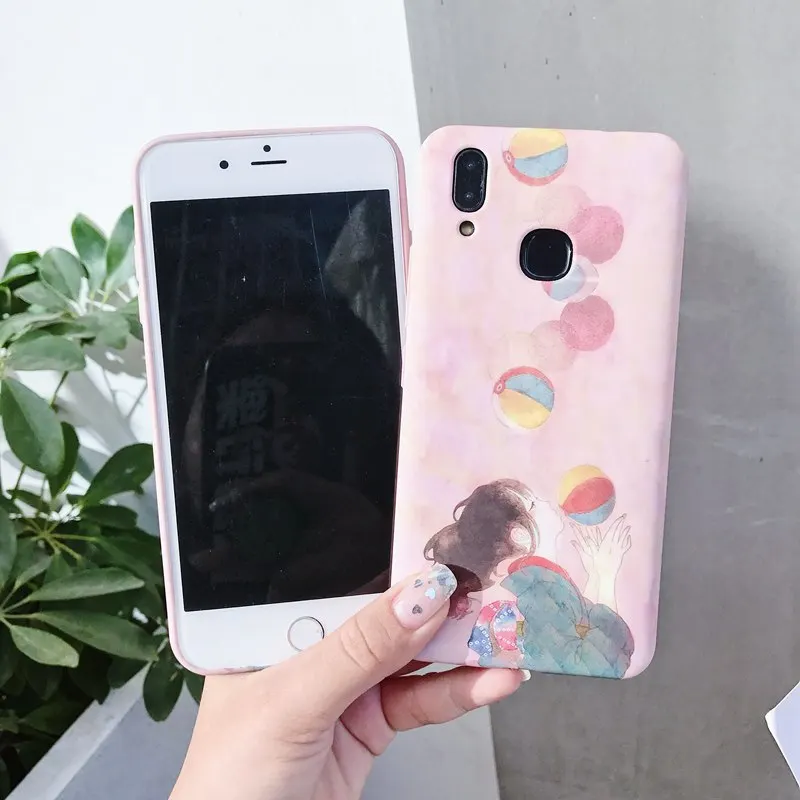 STROLLIFE Милая девочка из мультфильма чехол для IPhone X XS Max XR мыльные пузыри крышка 8 6s 7