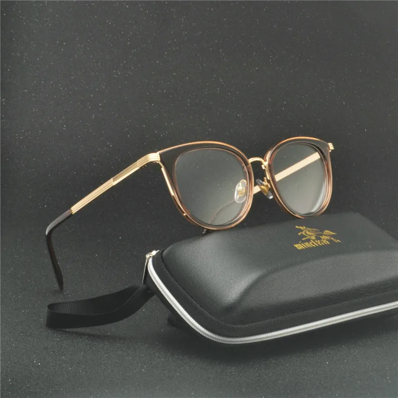 Модные прозрачные очки MINCL оправа для женщин и мужчин винтажные кошек круглые