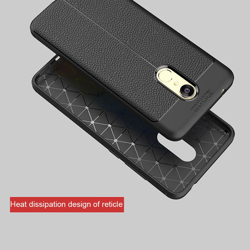 Устойчивый к появлению отпечатков пальцев чехол с текстурой личи для Xiaomi6 Max2 5X 5S