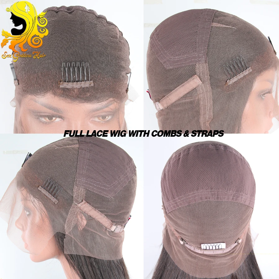 7A Unprocessed Straight Lace Front Wig Instock Brazilian Full Human Hair Wigs For Black Women Glueless | Шиньоны и парики