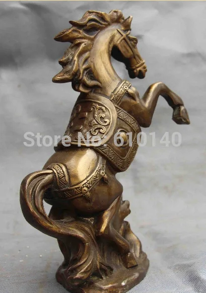9 Classical Royal Copper Bronze Feng Shui Lucky run War Horse Steed Art Statue | Дом и сад