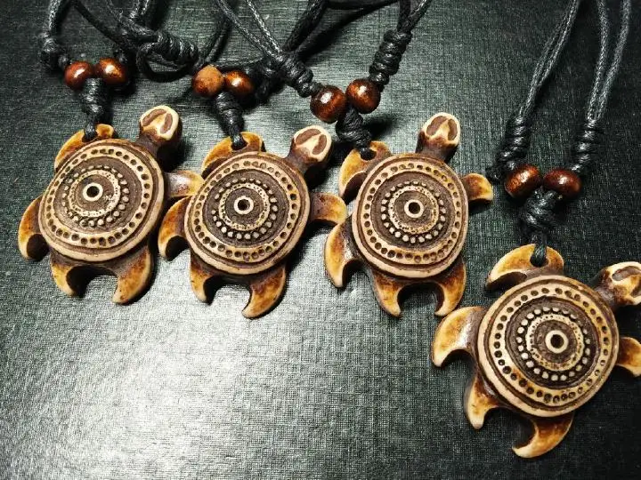 

15 pcs Cute Turtle Biker Necklace Symbols Fashion Jewelry