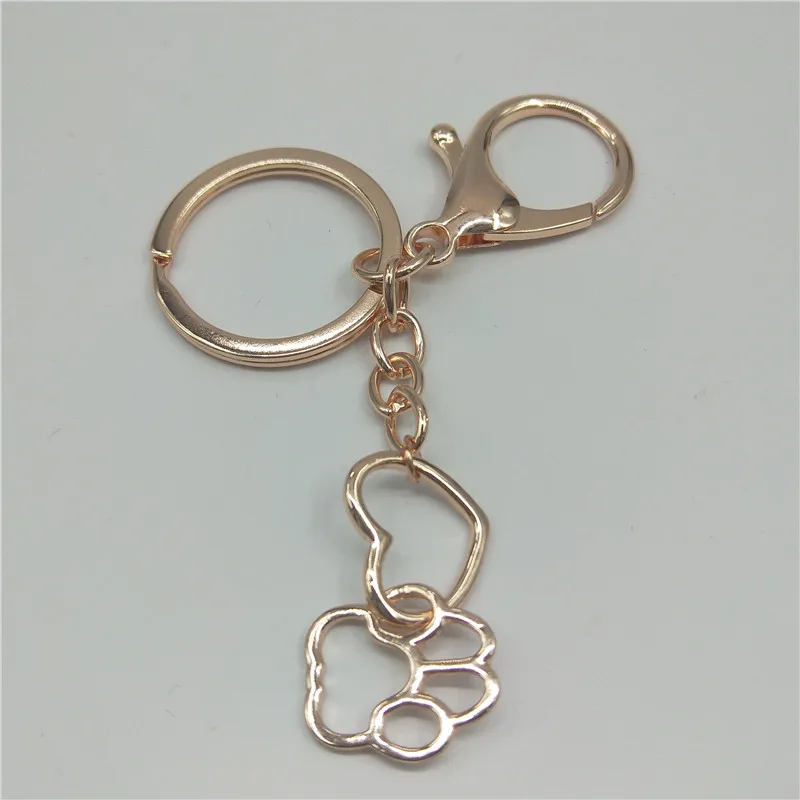 Полый брелок для ключей с изображением кошачьей лапы | Украшения и аксессуары