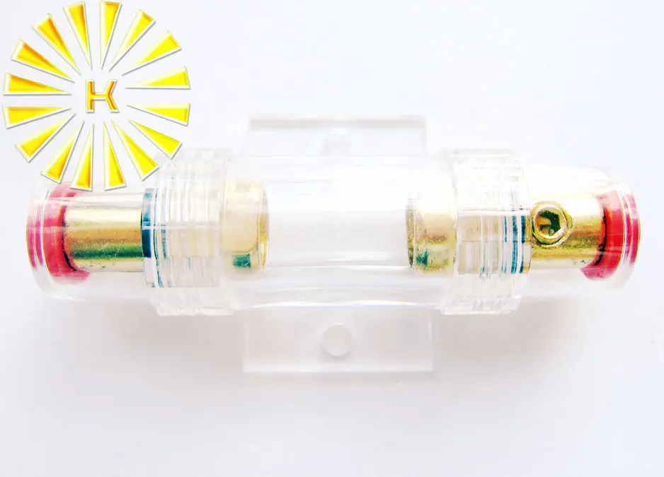 

FREE SHIPPING 5PCS x Waterproof Fuse Holder For Car Audio 10*38mm Gold Plated AGU Fuses