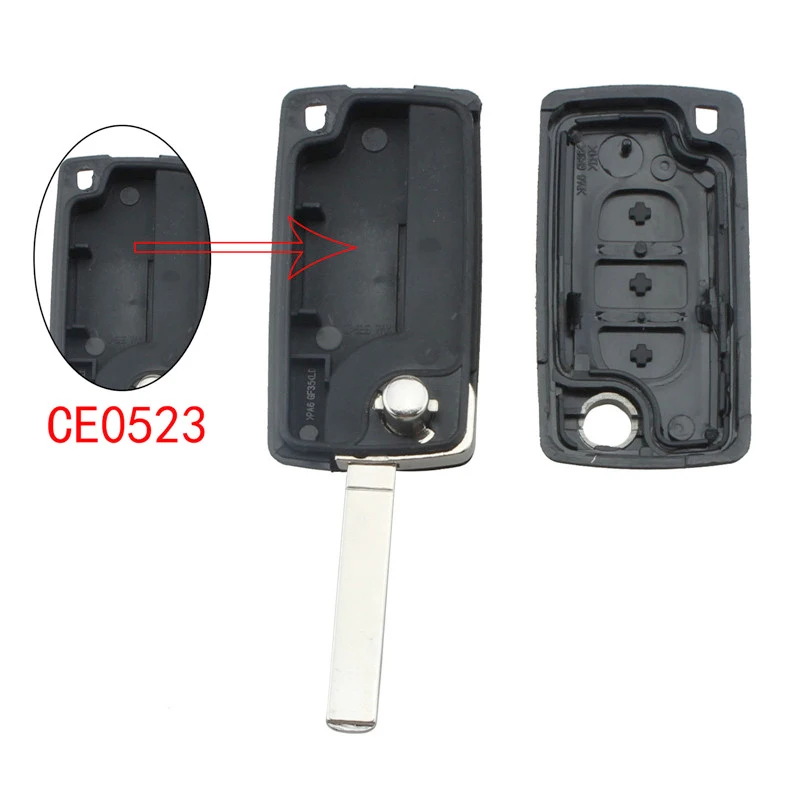 Чехол для автомобильного ключа CITROEN Peugeot C2/C3/C4/C5/C6/C8 SG 3 кнопки|case for|case replacementcase case |