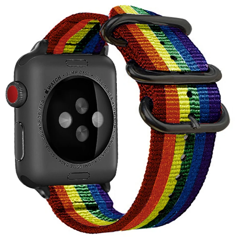 Eastar красочный тканый нейлоновый ремешок для наручных часов apple watch 3 42 мм 38 браслет