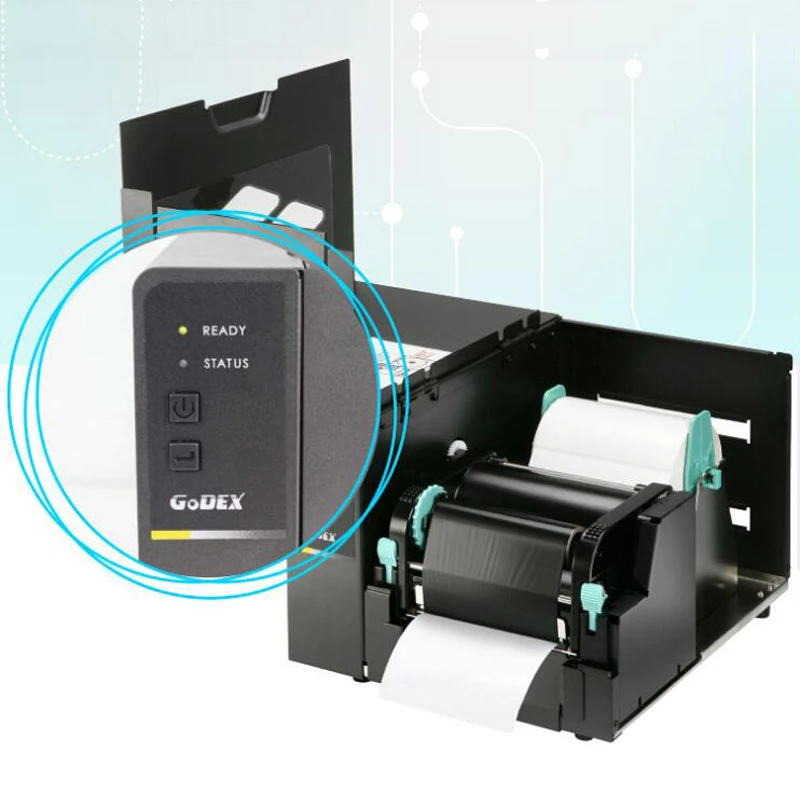 Новый Godex BP500L тепловой линии и передачи этикетки стикер принтера приверженность