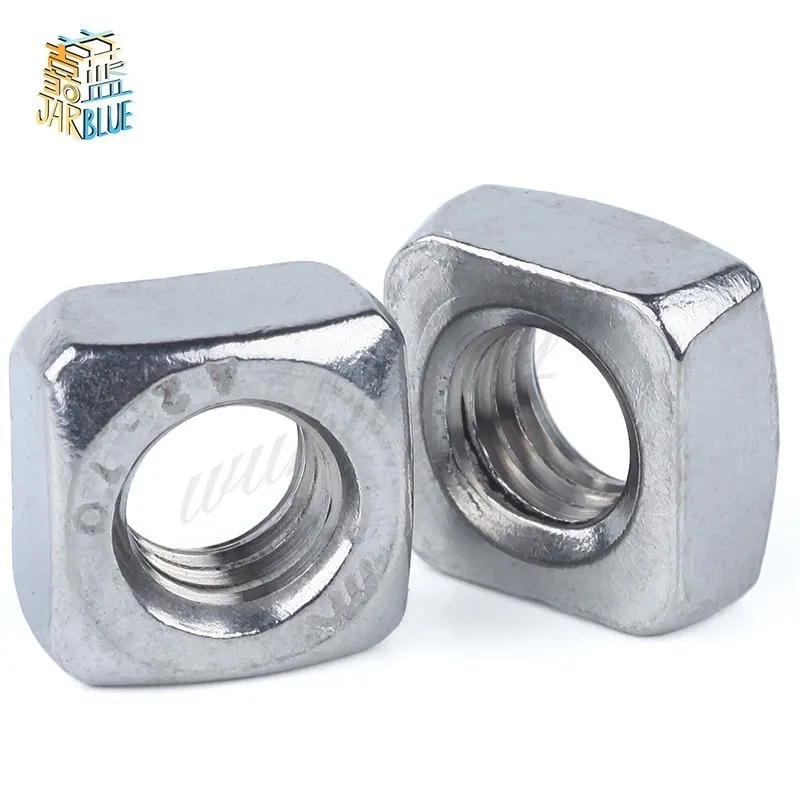 

10Pcs DIN557 GB39 M8 304 Stainless Steel Square Nuts