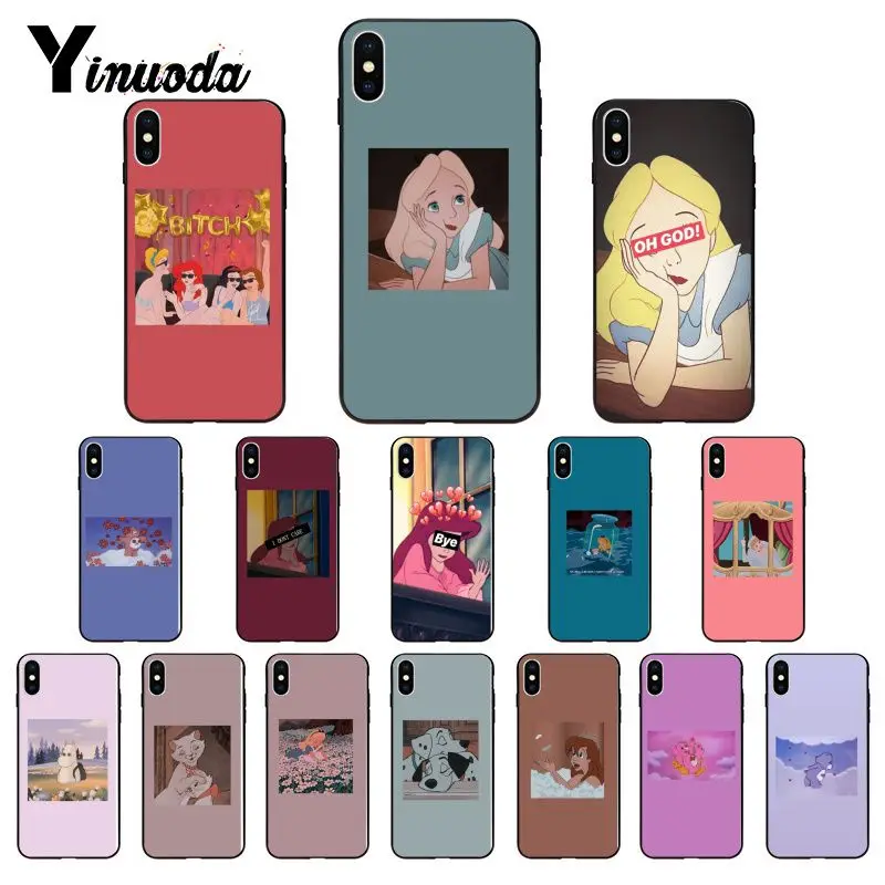 Yinuoda Принцесса Ариэль Алиса мультфильм Мода медведь Бегемот Телефон чехол для