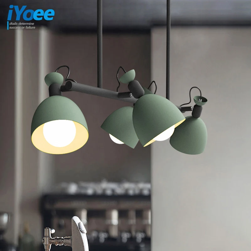 IYoee Nordic новый дизайн открытый подвесные светильники деревянный подвесной