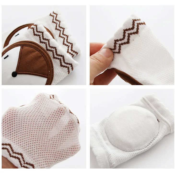 

Ins Baby Cotton Knee Pads Safety Crawling Kids Knee Protector Cartoon Animals Newborn Girls Leg Warmers For Baby kneecap Support