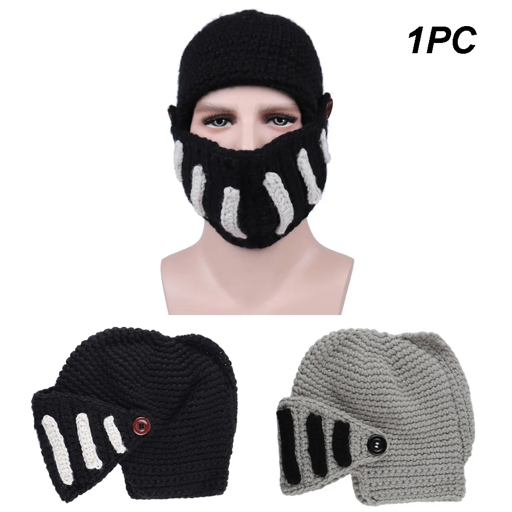 Унисекс маска шапка рыцарь Лыжный спорт Вязание эластичная ручная уличная