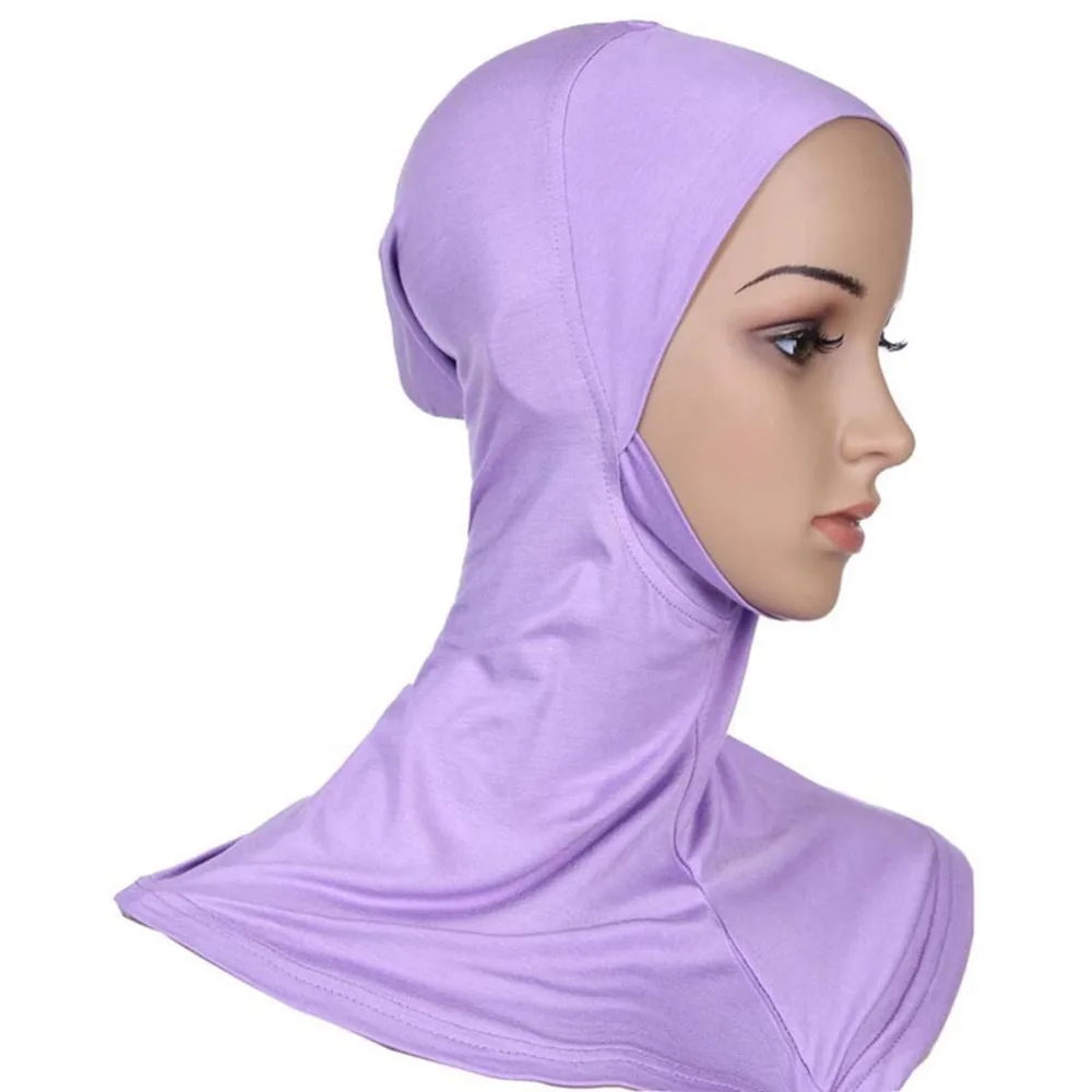 

Muslim Hijab Scarf Hat Women Soft Cap Islamic Scarves Neck Cover Head Band