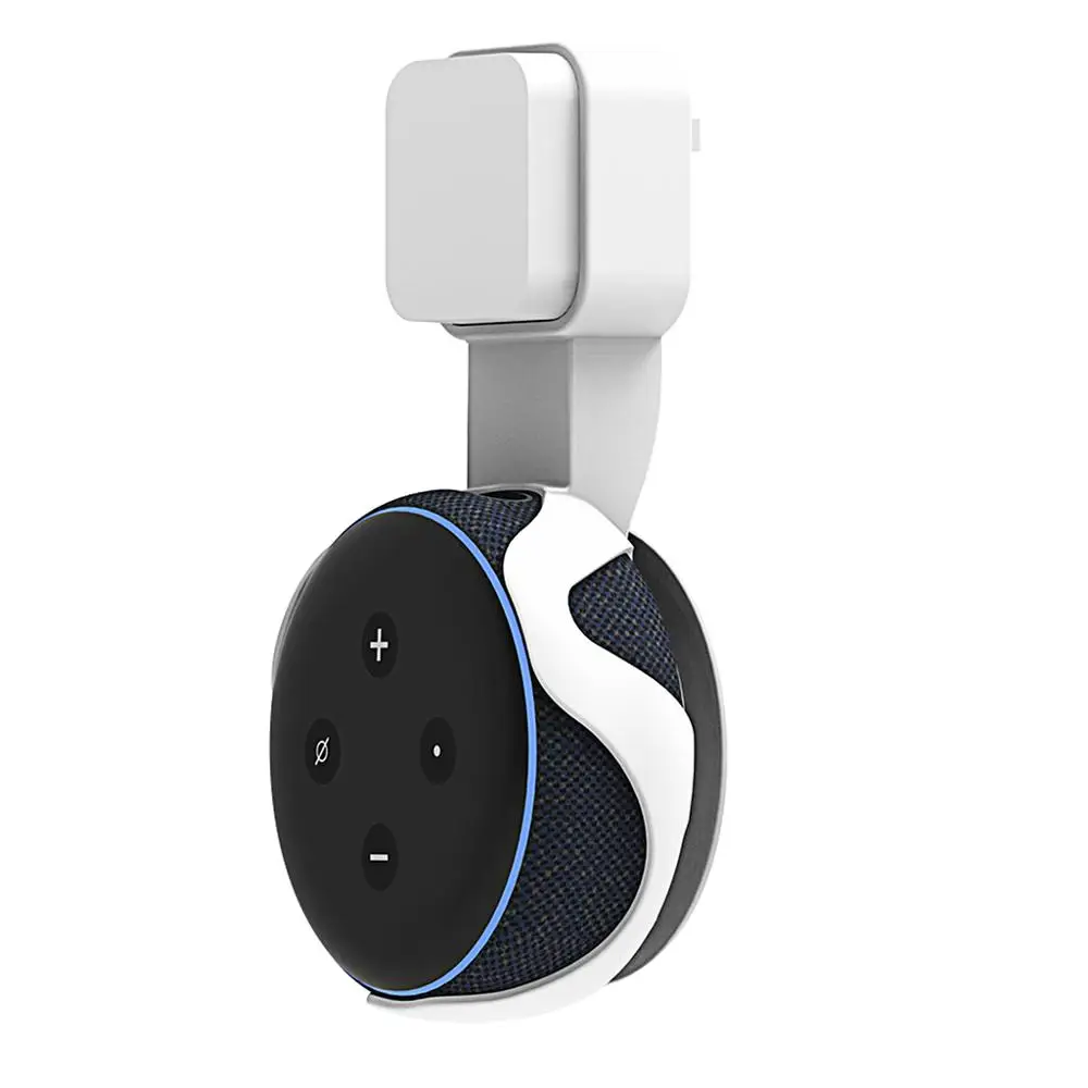 Белый Дома Портативный Беспроводной смарт-динамик Bluetooth Стенд настенное крепление для Echo Dot 3 держатель аксессуары - Цвет: Белый