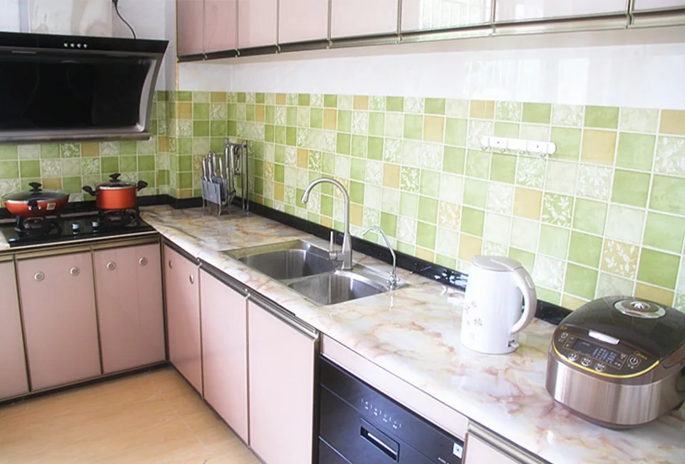 Водостойкие виниловые обои для ванной комнаты для кухонной плитки, самоклеющиеся наклейки на стену, мозаичная плитка, ПВХ, настенные контактные бумаги, домашний декор