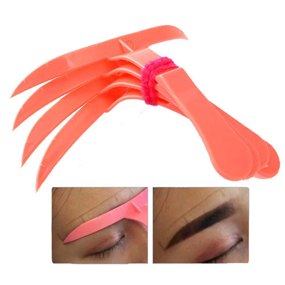 4 шт./компл. корейские трафареты для создания формы бровей тренировки