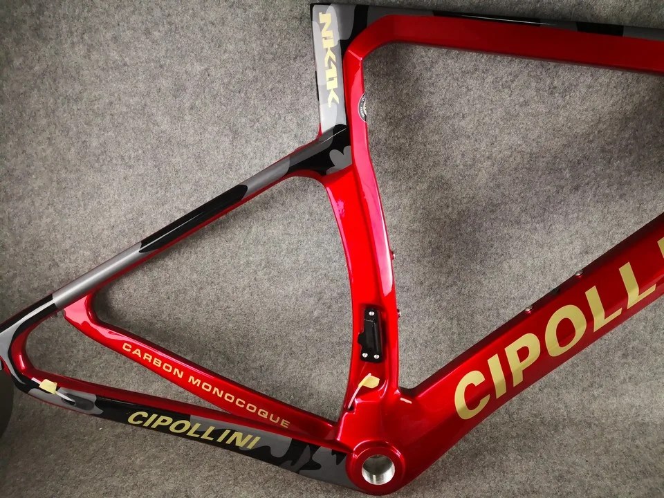 Красная рама Cipollini NK1K камуфляжная рама для шоссейного велосипеда 3k 1k карбоновая рама для велосипеда