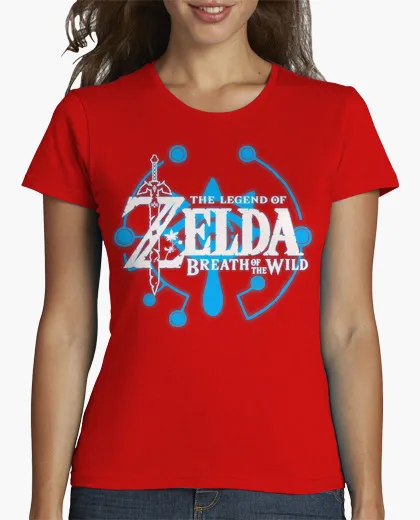 Лето В убыток футболки женщин Легенда О zelda дыхание Дикий короткий шеи Характер