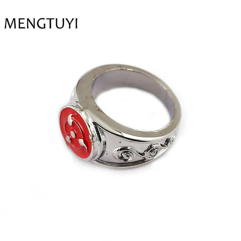 J store Uchiha сасуке Шаринган кольца с логотипом животные ювелирные изделия Размер 8