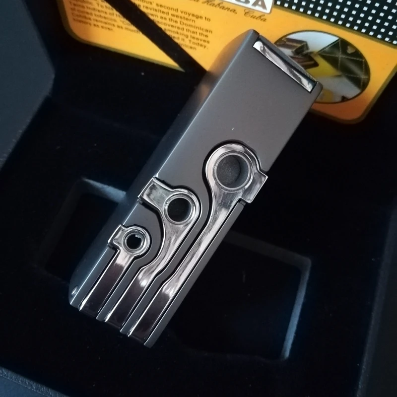 COHIBA сигарета зажигалка в форме коробки для сигарет защита от ветра 2 струйный