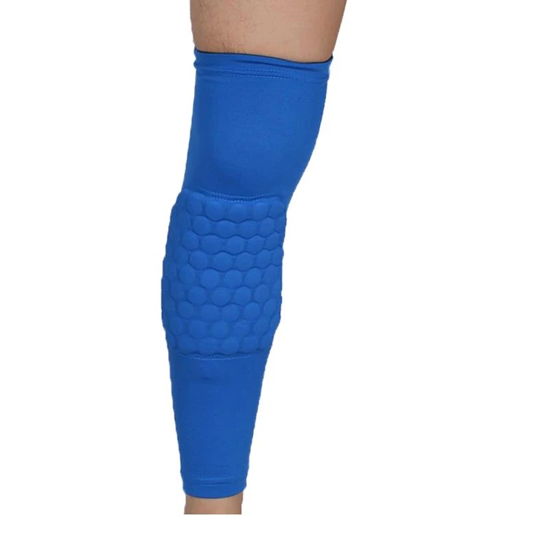 Blue 1 шт сотовый спортивный безопасный волейбольный баскетбольный наколенник Компрессионные носки наколенники - Цвет: Blue