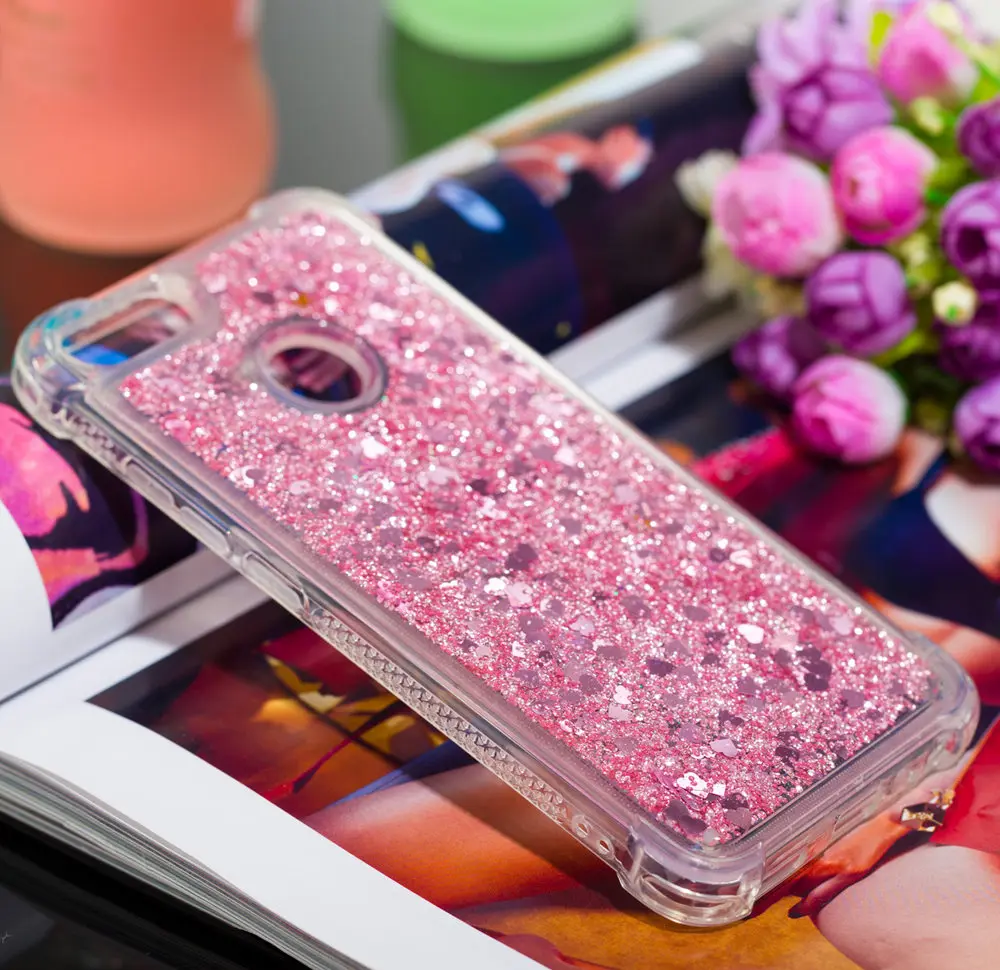 TPU Case for Xiaomi 1A Mi A1 A 1 MiA1 Dynamic Flow Liquid Flash Crystal Clear Back Cover MI Glitter Debris |