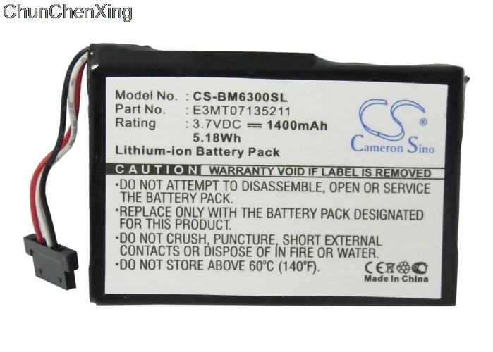 Аккумулятор Cameron Sino 1400 мАч для Lenco Nav400 Transonic MD 95255 PNA 3002|Цифровые аккумуляторы| |