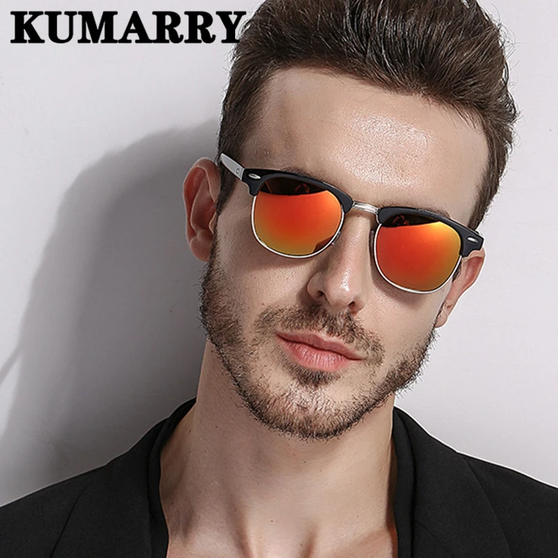 KUMARRY новые винтажные Поляризованные солнцезащитные очки для мужчин и женщин