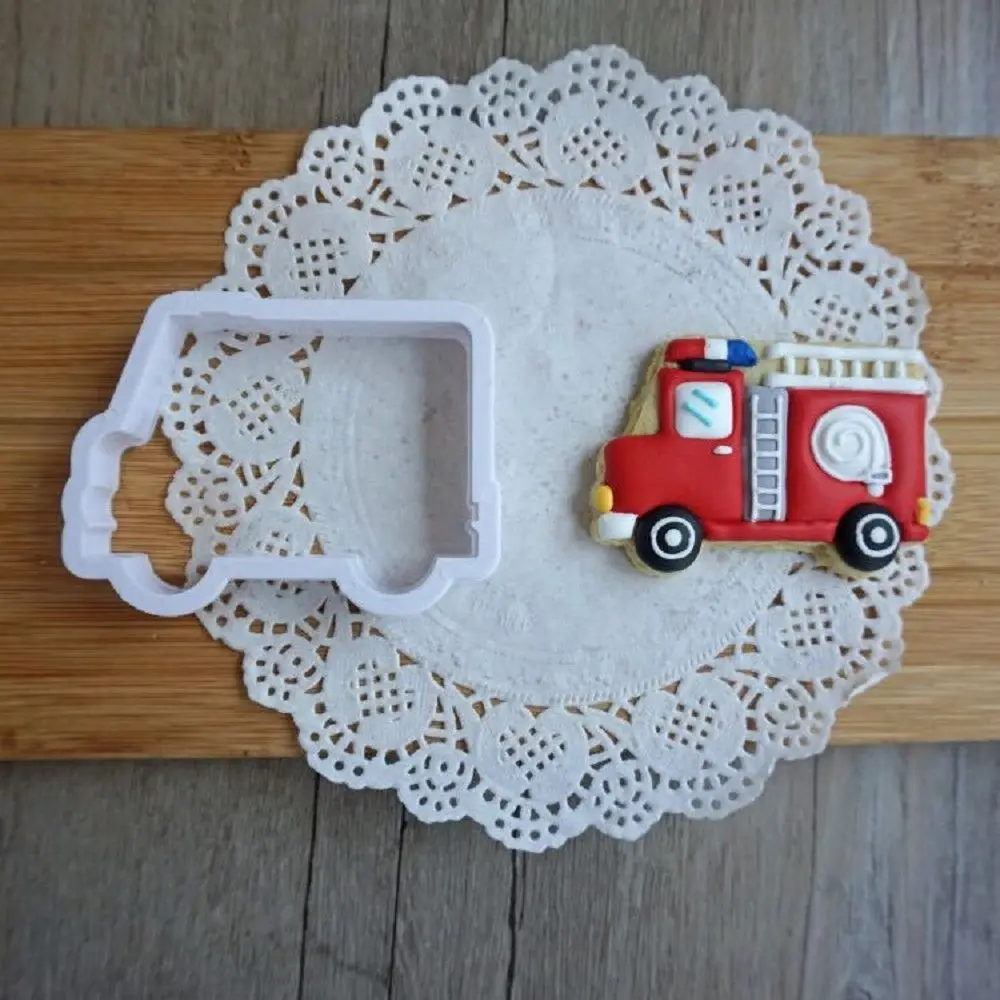 8 шт. мультяшный автомобильный ремешок для печенья мастики форма тиснения