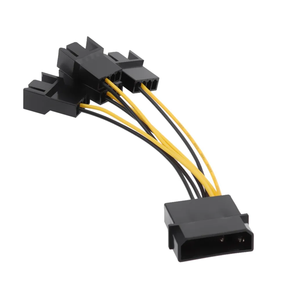 D-Port Computer CPU PC Case Fan 3Pin Cable 1 to 4 Ways Power Splitter Cooler Parts | Компьютеры и офис