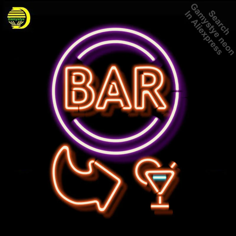 

Bar open with arrow Neon Sign Lamp neon bulbs Sign beer Bar Pub Sign GLASS Tube Handcraft Room Light Signs advertise lamp neon