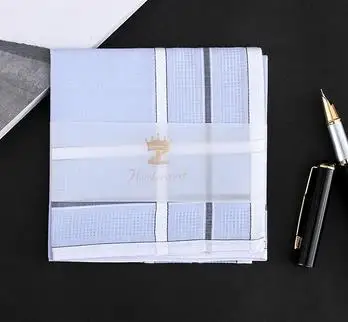 43cm Продаем Винтаж Классический Англия Стиль чистый хлопковый носовой платок для мужчин карман Suqare Ханки Выпускной подарок свадебный подарок - Цвет: 43cm