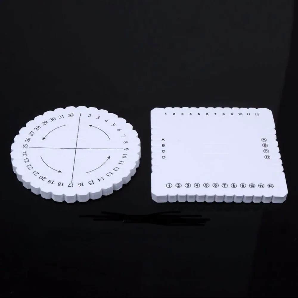 2 шт. круглый квадратный Kumihimo бисер шнур диск/диск оплетка пластины Diy Плетеный |
